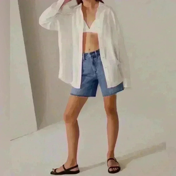 NWOT FAVORITE DAUGHTER The Tommy dublin Raw Hem Short - Picture 2 of 11